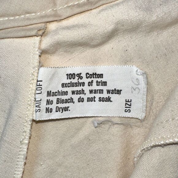 VTG Sail Loft Tan Suede Seat Sailing Shorts Mens 36 (Actual 34 inches) 9" inseam - Picture 3 of 11